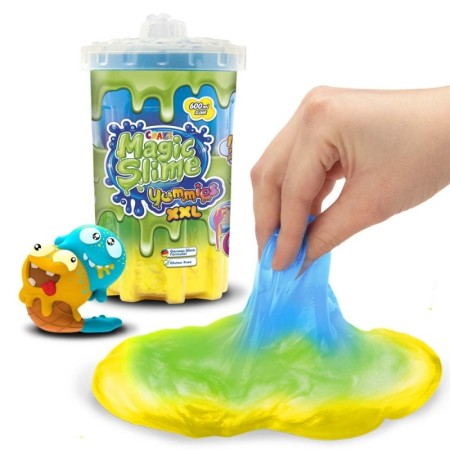 Magic Slime XXL 600 ml mix de trei culori cu figurina care absoarbe slime-ul modele asortate